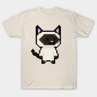 Pixel Siamese Cat T-Shirt